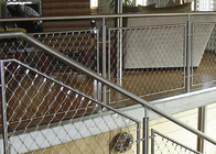 300x300mm Stainless Steel Webnet , Rope Wire Mesh Anti Acid