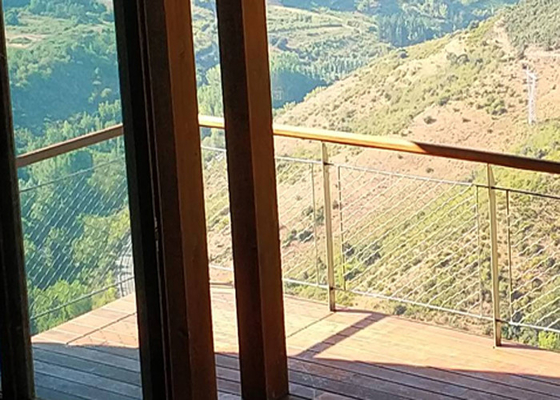 1.2mm-4.0mm Flexibility Stainless Steel Cable Mesh Balcony Netting 0.5-30meter