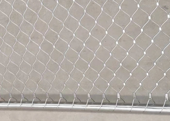 Stainless Steel Framed X Tend Cable Mesh Fence 2.0mm Rope Wire Mesh