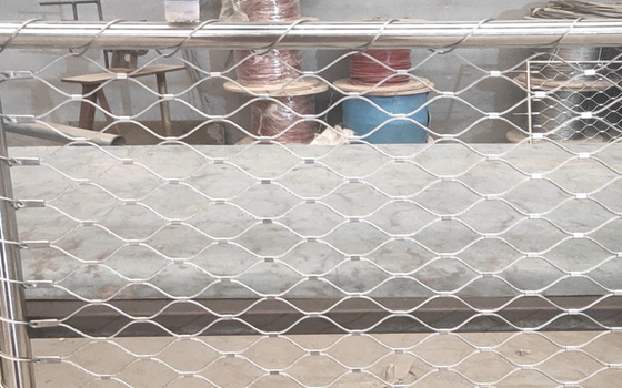 Stainless Steel Framed X Tend Cable Mesh Fence 2.0mm Rope Wire Mesh