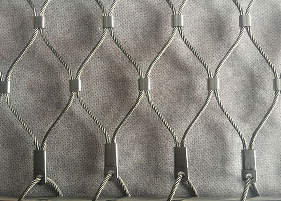 Stainless Steel Wire Rope Mesh Safety Net 7x19 Ferruled Style