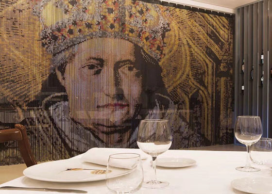 2mm Αλουμινίου αλυσίδα σύνδεση κουρτίνα σε Ασημένιο Χρυσό Κόκκινο Μαύρο