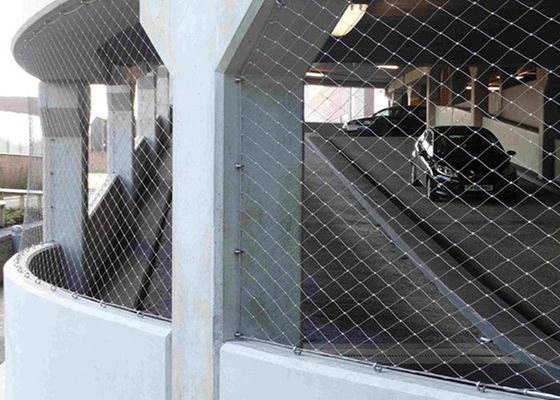 Υψηλής αντοχής καλώδιο ανοξείδωτου ευελιξίας που πιάνει για αρχιτεκτονικό με Ferrule 3,0 την τρύπα σχοινιών 80*80 χιλ. χιλ.