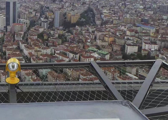 Εύκαμπτη αλιεία με δίχτυα κλίσεων σχοινιών ανοξείδωτου Inox για την αρχιτεκτονική 3,0 τρύπα σχοινιών 80*80 χιλ. χιλ.