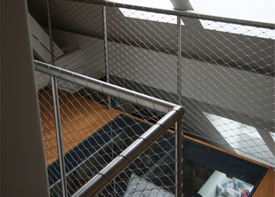 Αρχιτεκτονικό ύψος 2,0 Μ πλέγματος καλωδίων προστασίας πτώσης ανοξείδωτου
