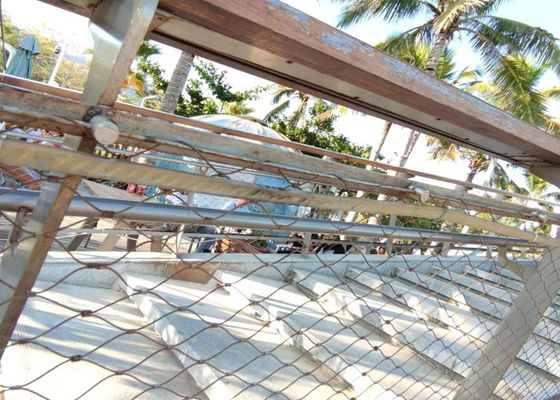 SS304 εύκαμπτο καλώδιο καλωδίων ανοξείδωτου που πιάνει 2,0 την τρύπα καλωδίων 50x50 χιλ. χιλ.