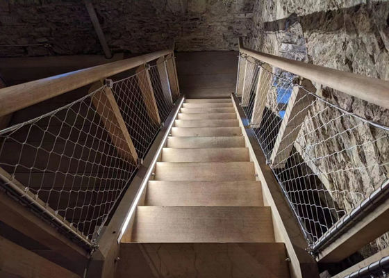 Πλέγμα καλωδίων από ανοξείδωτο χάλυβα 304, οπή 50x50mm, δίχτυ κιγκλιδώματος