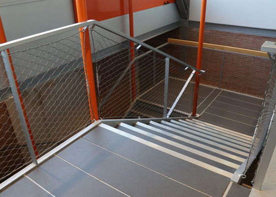 Αντιδιαβρωτική Σκάλα Ανοξείδωτο Διχτυωτό Σχοινί 50 Χ 50mm Τρύπα