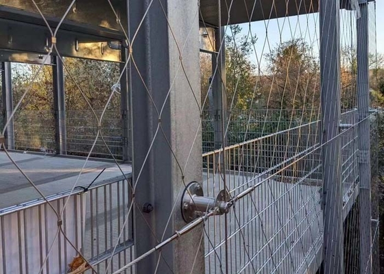 Εύκαμπτη αλιεία με δίχτυα καλωδίων ανοξείδωτου φρακτών πλέγματος σχοινιών για την οικοδόμηση
