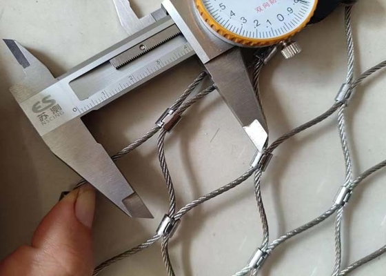 Αντιδιαβρωτικό πλέγμα σχοινιών AISI316 με ferrule ως αλιεία με δίχτυα ασφάλειας