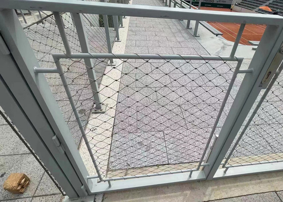 Ανθεκτικό στη διάβρωση Διχτυωτό συρματόσχοινο Aisi 316 As Balustrade Δίχτυ Ασφαλείας