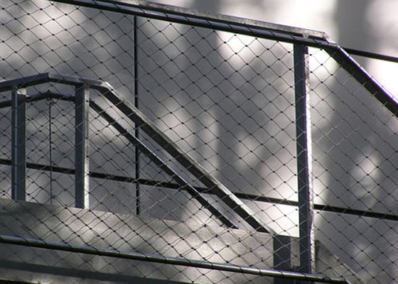 Υψηλής αντοχής Δίχτυ Σφιχτό Ατσάλινο Πλέγμα Σχοινιού 25mm-300mm Μέγεθος Ανοίγματος