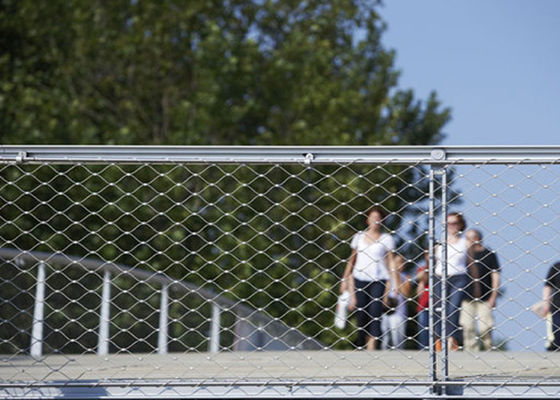 2.0mm Ατσάλινη μπαλοστράδα καλωδιακό δίχτυ 7x7 80x138mm