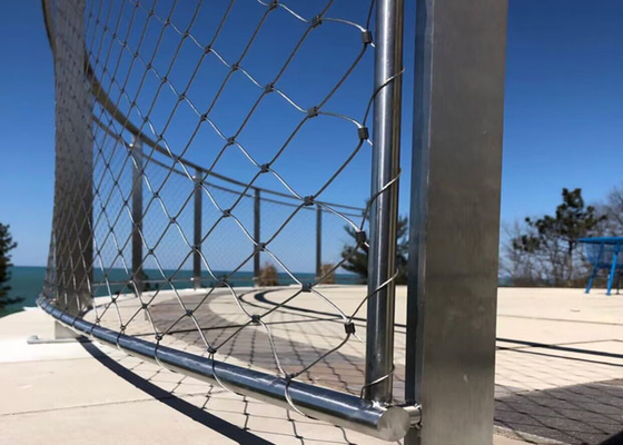 Συσκευαστικά κυλίνδρια Αρχιτεκτονική ατσάλινη σιδηροτροχιά σχοινί anodizing