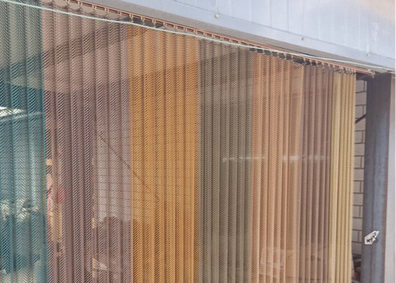 Προσαρμοσμένο διακοσμητικό 1mm Metal Mesh Anti Rust Drapery για την αίθουσα εκθέσεων