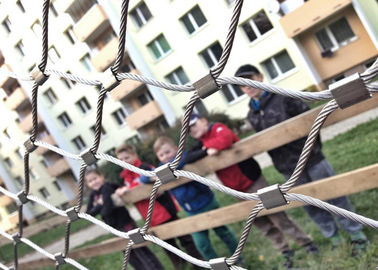 Δίκτυο πλέγματος σχοινιών καλωδίων AISI 316, εύκαμπτο πλέγμα καλωδίων ανοξείδωτου για το μπαλκόνι