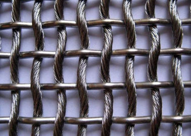 Διακοσμητικές επιτροπές φρακτών πλέγματος καλωδίων Architectual, υφαμένο ανοξείδωτο πλέγμα καλωδίων
