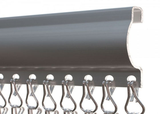 Λαμπρό πλέγμα οθόνης εντόμων αλουμινίου 12MM γάντζοι