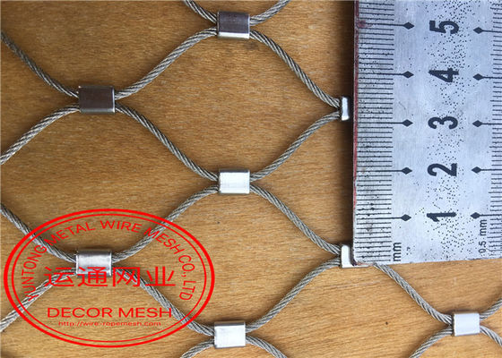 Ferrule τύπων αρχιτεκτονικό καλωδίων πλέγματος πλέγμα μετάλλων διχτυού ασφαλείας αρχιτεκτονικό