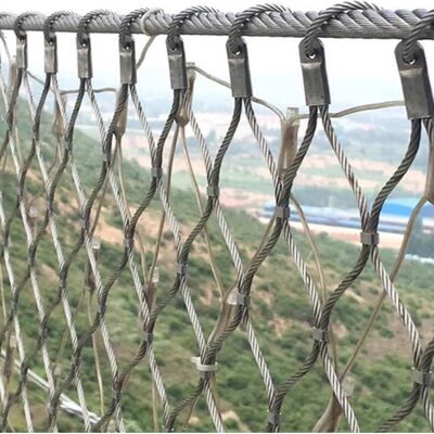 Διαμαντένιο ιστό καλωδίων από ανοξείδωτο χάλυβα για την προστασία της ασφάλειας της γέφυρας