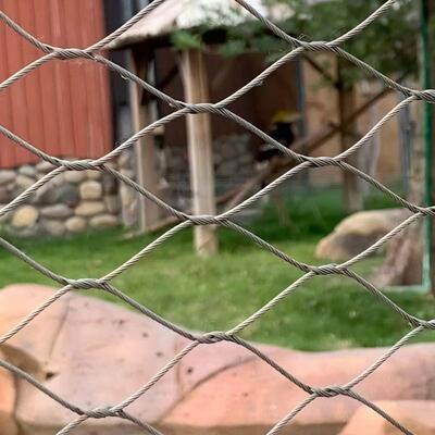 Ελαστικό πλέγμα σκοινιών από ανοξείδωτο χάλυβα αντιπερίπτωτο δίχτυ για φράχτη κλουβιά ζωολογικού κήπου μπαλκόνι σκάφος