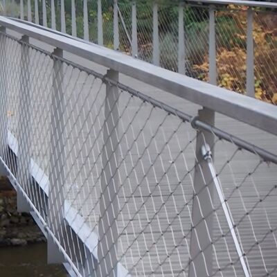 Διαμαντένιο ατσάλινο καλώδιο σιδηροτροχιά υφαντό σύρμα για την ασφάλεια της γέφυρας