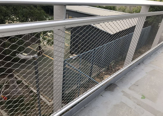 Χέρι - υφαμένος χάλυβας φρακτών ασφαλείας 1.2mm πλέγμα καλωδίων κιγκλιδωμάτων