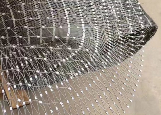 Προσαρμοσμένο πλέγμα από συρμάτινο σχοινί από ανοξείδωτο χάλυβα 4 mm που δεν σκουριάζει