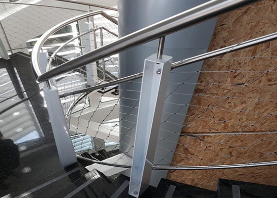 Φιλικό αρχιτεκτονικό πλέγμα καλωδίων Eco Sus 304 2,0 τρύπα χιλ. 60*60 χιλ.
