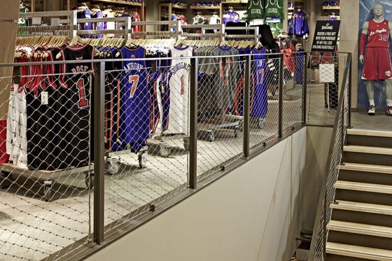 Ferrule ανοξείδωτου κλιμακοστάσιων γεφυρών πλέγμα καλώδιο 60*60mm σχοινιών 2,0 χιλ. τρύπα