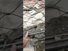 Διχτυωτό σχοινί από ανοξείδωτο ατσάλι μονοκόμματο πλαίσιο, βολική και σταθερή επιτόπια εγκατάσταση